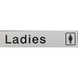 House Nameplate Co Metal Effect Ladies - 5x22.5cm - STX-743261 