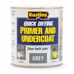 Rustins Quick Dry Primer & Undercoat 500ml - Grey - STX-753191 
