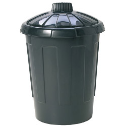 Wham Dustbin With Secure Lid - 80L Black - STX-766281 
