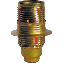 Dencon SES Brass Lampholder with Earth - Pre-Packed - STX-769849 