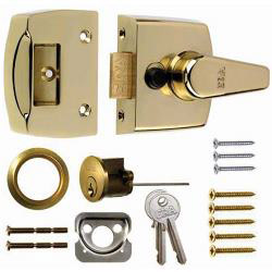 ERA Replacement Front Door Lock 40mm - Finish - Brass Effect Body - Brass Cylinder - STX-796816 
