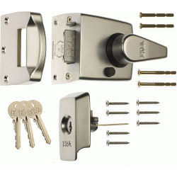 ERA BS High Security Nightlatch 60mm - Finish - Polished Chrome Body - Chrome Cylinder - STX-796868 