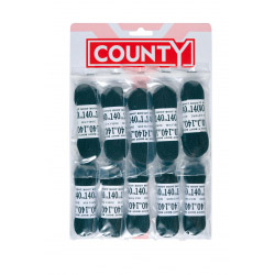 County Football Laces Black - Card 10 - STX-799275 