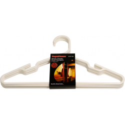 SupaHome White Plastic Coat Hangers - STX-806575 