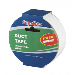 SupaDec 50m Duct Tape - White - STX-813314 