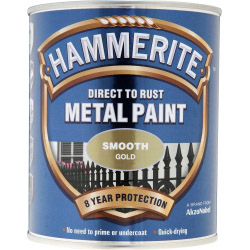 Hammerite Metal Paint Smooth 750ml - Gold - STX-826059 