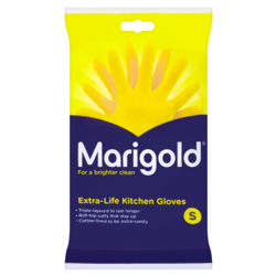 Marigold Kitchen Gloves - Small - STX-847328 