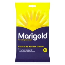 Marigold Kitchen Gloves - Medium - STX-847334 
