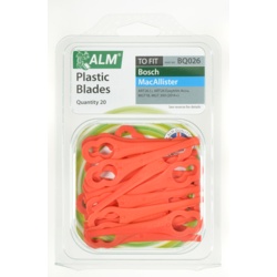 ALM Plastic Blades - Red - Pack of 20 - STX-847340 