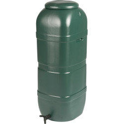 Ward Slim Space Saver Water Butt with Lid & Tap - 100L Green - STX-847494 