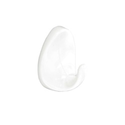 Securit Oval Self-Adhesive Hooks White (2) - Large - STX-857728 