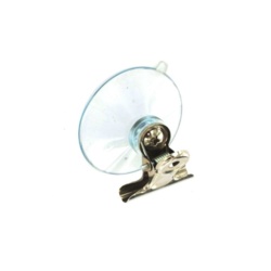 Securit Suction Hook with Clip Clear (2) - 45mm - STX-857734 