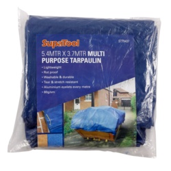 SupaTool Tarpaulin - 5.4m x 3.7m - STX-871085 