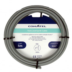 Commtel Twin and Earth Cable 5m 6mm - STX-880226 