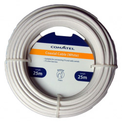 Commtel White Coax Cable 25m - STX-880392 