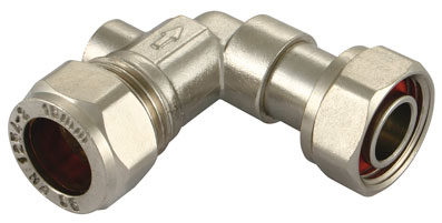 Bent Service Valve 15mm X 1/2" - SVB-15-12