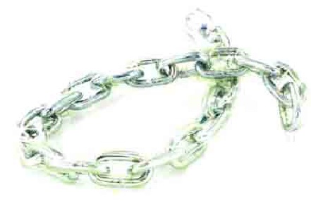 Padlock chain clear pvc sleeve 600mm - B1250