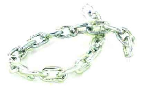 Padlock chain clear PVC sleeve 6 x 900mm - B1251