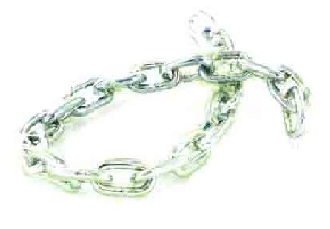 Padlock chain clear PVC sleeve 6 x 1200mm - B1252