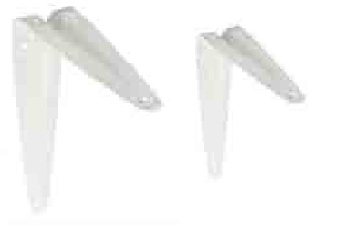 Shelf bracket White 100 x 75 4" x 3" - B7001