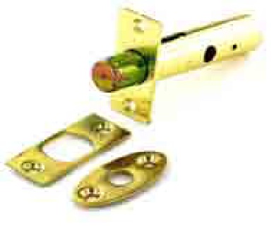 Security door bolt Brassed 60mm - S1062