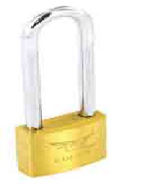 Egret long shackle brass padlock 30mm - S1139