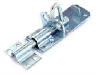 Padlock bolt Black 100mm - S1411