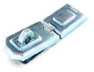 Flexible hinged hasp & staple Zinc plated 150mm - S1449