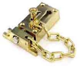 Door chain & bolt CP 80mm - S1637