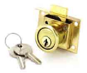 Drawer lock 2 keyed EB 50mm - S1678