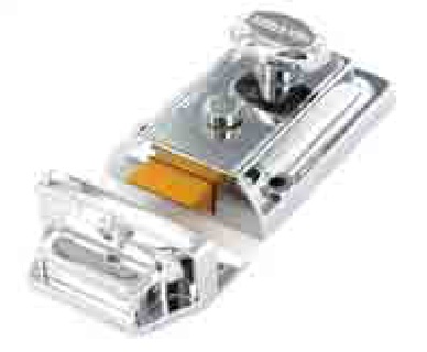 Chrome nightlatch + Chrome cylinder Standard - S1742