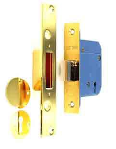 5 lever dead lock BS3621 Brass 63mm - S1794