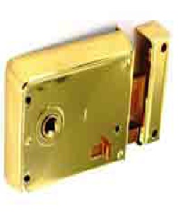 Rim latch Brass 100mm - S1839