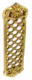 Brass trellis finger plate 300mm - S2247