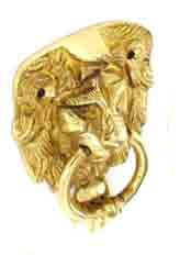 Lion head knocker face fix 100mm - S2272