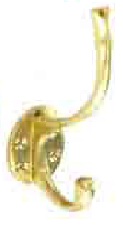 Brass hat & coat hook 125mm - S2565