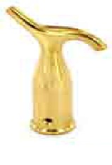 Brass pole hook 125mm - S2589