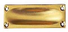 Brass flush pull 90mm - S2660