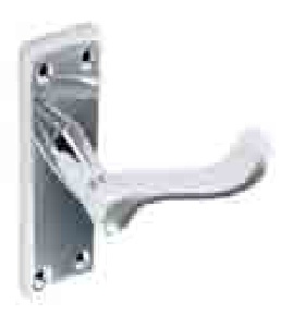 Chrome scroll latch handles 105mm - S2701