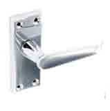 Chrome flat latch handles 105mm - S2706