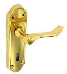 Henley Brass lock handles 170mm - S2800