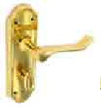 Henley Brass bathroom handles 170mm - S2802