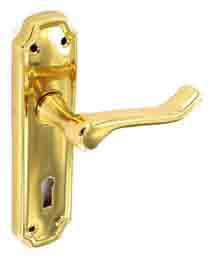 Kempton Brass lock handles 170mm - S2810