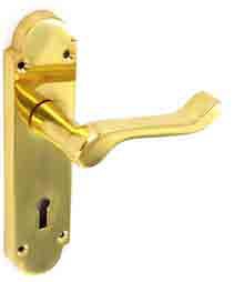 Richmond Brass lock handles 170mm - S2820