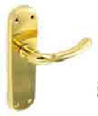 Rosa Brass latch handles 187mm - S2826