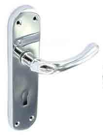 Rosa Chrome lock handles 187mm - S2830