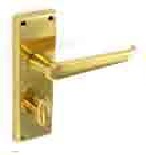 Victorian Brass bathroom handles 155mm - S2852