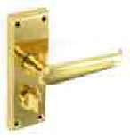 Victorian Brass privacy handles 120mm - S2853