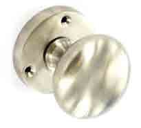 Brushed Nickel mortice knobs 60mm - S2869