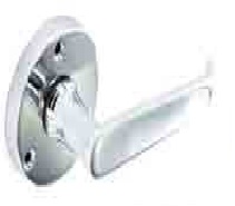 Chrome round latch handles 60mm - S2925